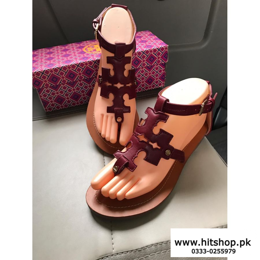 New Style Ladies Fashionable Sandal Mehroon and Brown
